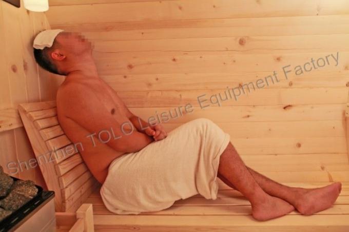 Cedar Electronic Outdoor Steam Shower Cabins For Dry Sauna , 1800*2400mm
