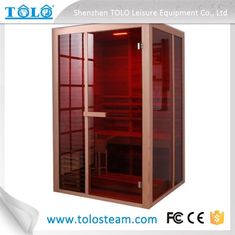 China Solid Wood Steam Bath Cabin , Electric Traditional Sauna Room For Dry Sauna supplier