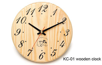 China Hemlock Wooden Clock for Sauna Room supplier