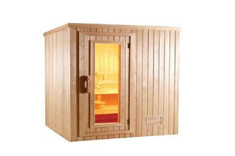 China Customized Traditional Sauna Cabins , Commercial Square Cedar Sauna supplier