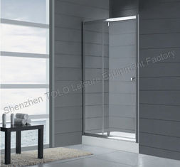 China Rotating Shower Screen Glass Enclosed Showers , Sliding Square Single Hinge Door supplier