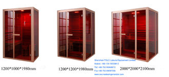 China 1200mm x 1000mm x 1980mm Far Infrared Sauna Cabin supplier