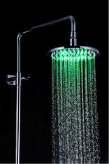 China Bathroom Rain Showers Heads Led Lighted Stainless Steel Φ200 x 9mm supplier