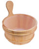 China Sauna Bucket With Plastic Inner Container And Spoon Classic Model 26cm Diameter factory