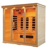 China Hemlock Far Infrared Sauna Cabin for 1 - 5 person , Carbon / Ceramic fiber factory