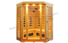 China Bench Carbon Fiber Far Infrared Sauna Cabin , Electric 4 Person Sauna For Outdoor factory