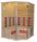 Red Cedar Dry Heat Sauna With Transom Windows For 1 - 8 Person , ROHS CE Certification supplier