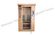 1 Person Far Infrared Dry Heat Sauna Canadian Cedar With Dual Control Panel supplier