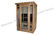 Canadian Hemlock Outdoor Far Infrared Sauna Cabin 1.75KW Toughened Glass supplier