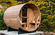 Europe Barrel Steam Sauna Cabins , Dry Heat Wood Sauna Room supplier