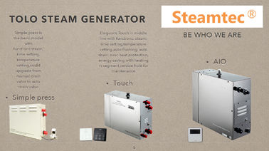 China 15kw 400V Stainless Steel Sauna Steam Generator With Electronic Thermostat distributor