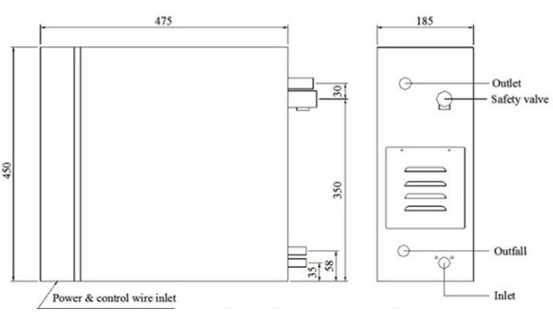 3 Phase Electric Steam Generator Powered For Wet Steam Sauna