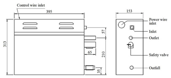 Home Sauna Wet Steam Generator / vapor generator 220v 6kw for steam bath