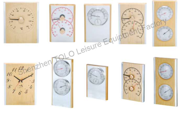 Hemlock Wooden Clock for Sauna Room