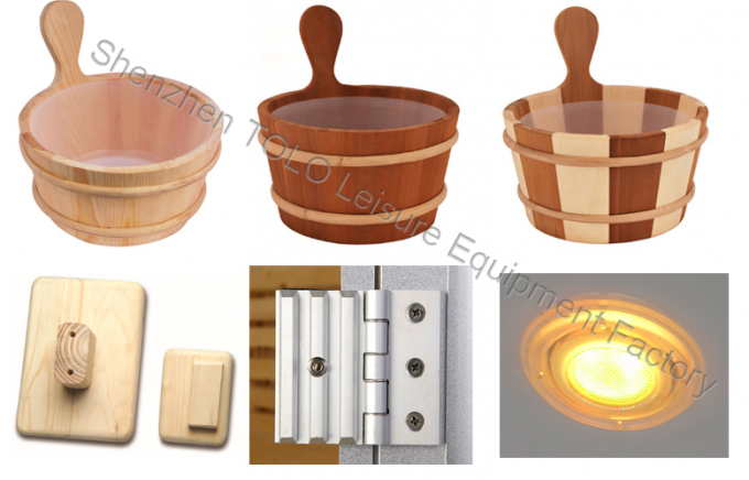 Hemlock Wooden Clock for Sauna Room