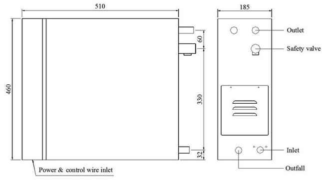 12kw Sauna Steam Generator