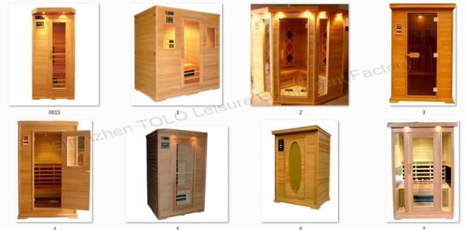 Bench Carbon Fiber Far Infrared Sauna Cabin , Electric 4 Person Sauna For Outdoor