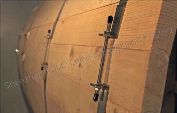 Europe Barrel Steam Sauna Cabins , Dry Heat Wood Sauna Room