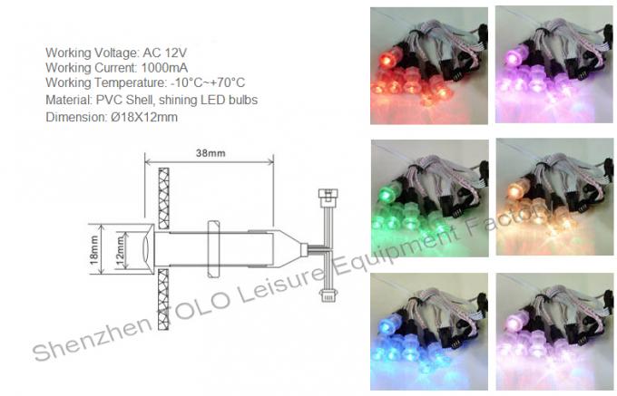 Colorful Steam Room Light Steam Room Accessories 70lm Lamp Luminous Flux