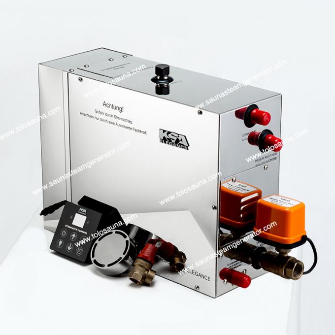 Commercial Steam Bath Generator , Electric 3 phase Wet Steam generator automatic drain