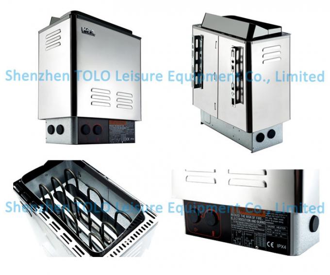 220V Stainless Steel Electric Sauna Heater 9kw Cuboid for sauna room