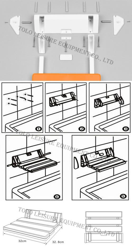 Portable shower chair/ bathroom folding chair/ bathroom chair