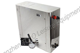 China Mirror Finished Stainless Steel 3kw Sauna Steam Generator , 425×160×300mm Auto Flush During Drain supplier