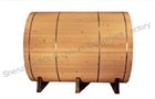 China Outdoor Garden Sauna Cabins , Electric Wood 4 Person Barrel Sauna Room factory