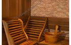 China Traditional Electronic Sauna Cabins Square Cedar For Home / Garden factory