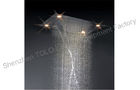 China Large Ceiling Rain Showers Heads , Colorful Led Light Rainfall Shower Head factory