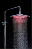China Modern Stainless Steel Shower Head LED Light 200 x 200 x 10.5mm factory