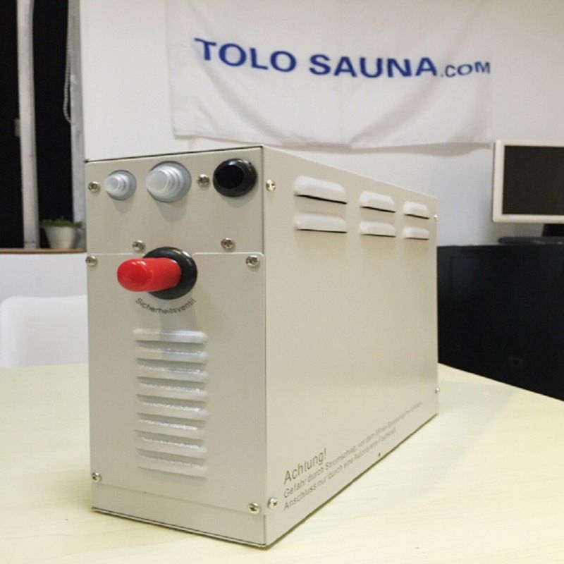High Power Press Simple Steam Generator With Push Button Panel , Silver / Gray Color