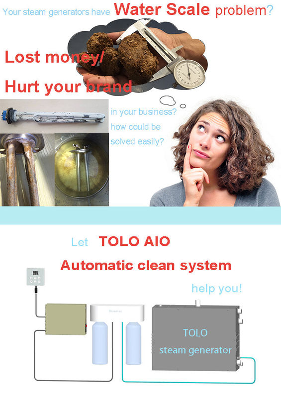 110V - 380V Bathroom Steam Generator With Auto Descaling Function For Wet Steam