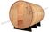 Garden Barrel Sauna Room Stainless Steel Bands With Single / Three Phase supplier